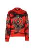 Kenzo Embroidered Eyes Jumper, £70, Clothing, Red, Cotton, Front view