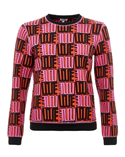 Kenzo Love Sweatshirt, Polyester/Elastic, Red/Black, UK XS
