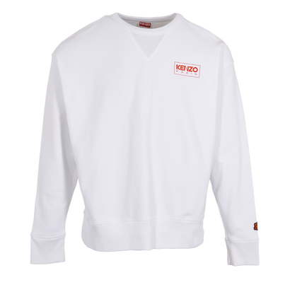 Kenzo Logo Sweatshirt, &pound;80, Clothing, White, Cotton, Front view