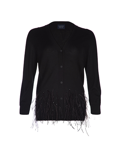 Lanvin Feather Embellished Cardigan, front view