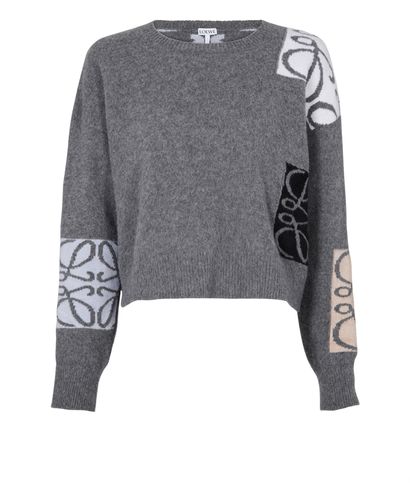 Loewe Jumper, &pound;495, Clothing, Grey, Wool, Front view