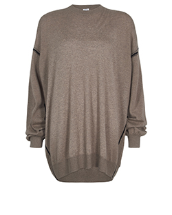Loewe Sweater, Cashmere, Grey/Brown, S, 2*