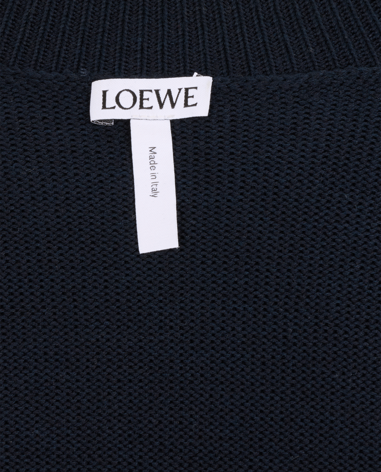 Loewe 'Summer Love' Knit Jumper, &pound;320, Clothing, Navy, Cotton/Wool, Other view