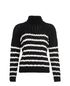 Loewe Chunky Knit Jumper, &pound;220, Clothing, Black/White, Wool, Front view