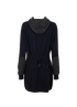 Loro Piana Long Hooded Jumper, &pound;350, Clothing, Grey/Navy, Cashmere, Back view