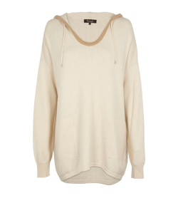 Loro Piana Hoodie Jumper, Baby Cashmere, Cream, UK14, 2*