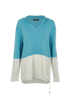 Loro Piana Two Tone Hoodie, &pound;250, Clothing, Blue/White, Cashmere, Front view