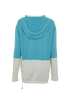 Loro Piana Two Tone Hoodie, &pound;250, Clothing, Blue/White, Cashmere, Back view