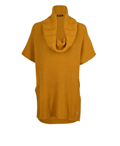 Loro Piana Poncho Jumper, &pound;350, Clothing, Yellow, Cashmere/Leather, Front view
