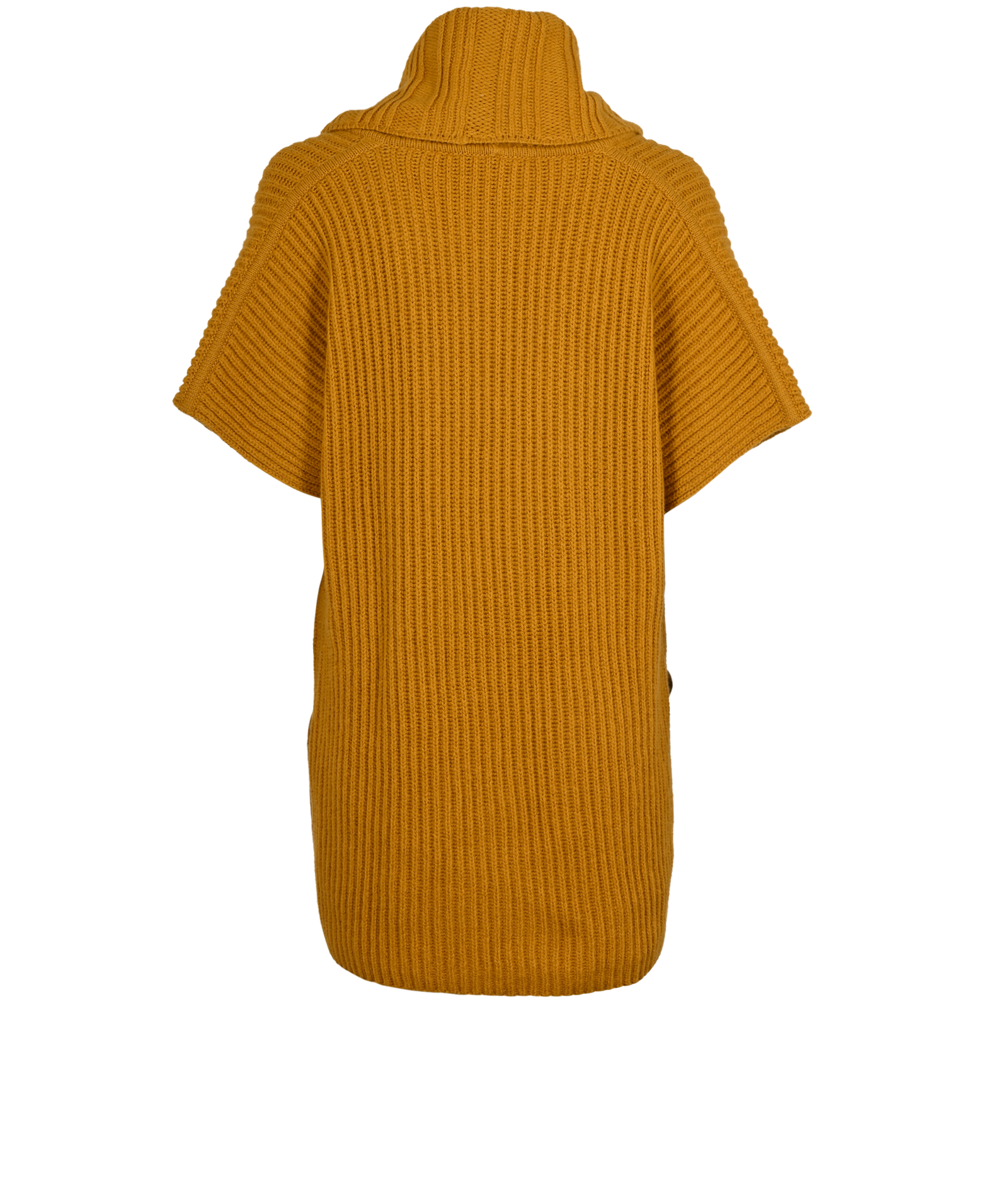 Loro Piana Poncho Jumper, &pound;350, Clothing, Yellow, Cashmere/Leather, Back view