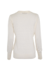Loro Piana Button Up Cardigan, &pound;375, Clothing, Cream, Silk, Back view