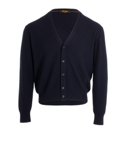 Loro Piana Cardigan, Mens, Cashmere, Blue, Sz L, 2*