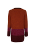 Louis Vuitton Chunky Block Knit Cardigan, &pound;350, Clothing, Orange, Silk/Wool, Back view