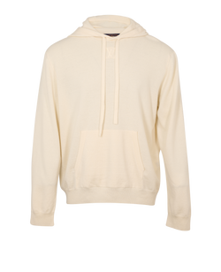 Louis Vuitton Logo Hoodie, Cashmere, Cream, Sz XL, 2*