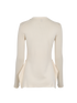 Louis Vuitton Zip Shoulder Sweater, &pound;250, Clothing, Cream, Cashmere, Back view