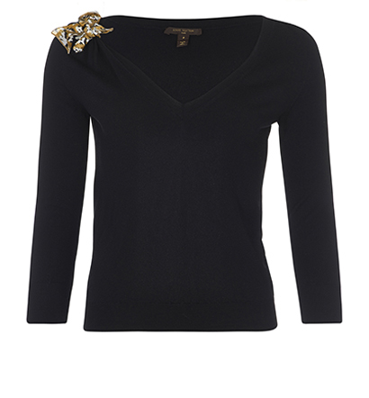 Louis Vuitton Leopard Ribbon Detail Sweater, front view