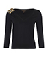 Louis Vuitton Leopard Ribbon Detail Sweater, front view
