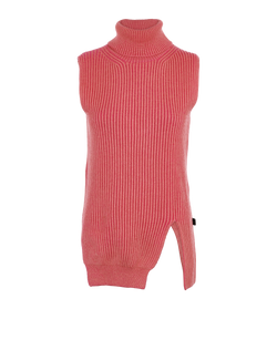 Louis Vuitton Knitted Turtleneck Vest, Wool/Cashmere, Pink, Sz XS, 1*