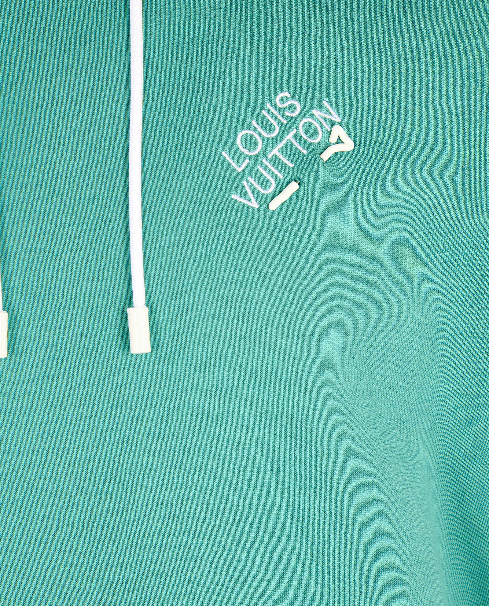 Louis Vuitton Embroidered Signature Hoodie, &pound;350, Clothing, Green, Cotton, Other view