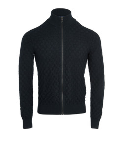 Louis Vuitton Knit Cardigan, Mens, Wool, Black, Sz XS, 3*