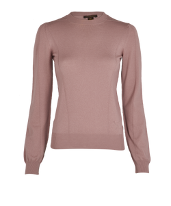 Louis Vuitton Light Knit Jumper, Wool, Pink, Sz M, 2*