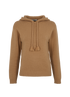 Max Mara Rienza Knitted Hoodie, &pound;175, Clothing, Brown, Wool, Front view