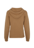 Max Mara Rienza Knitted Hoodie, &pound;175, Clothing, Brown, Wool, Back view