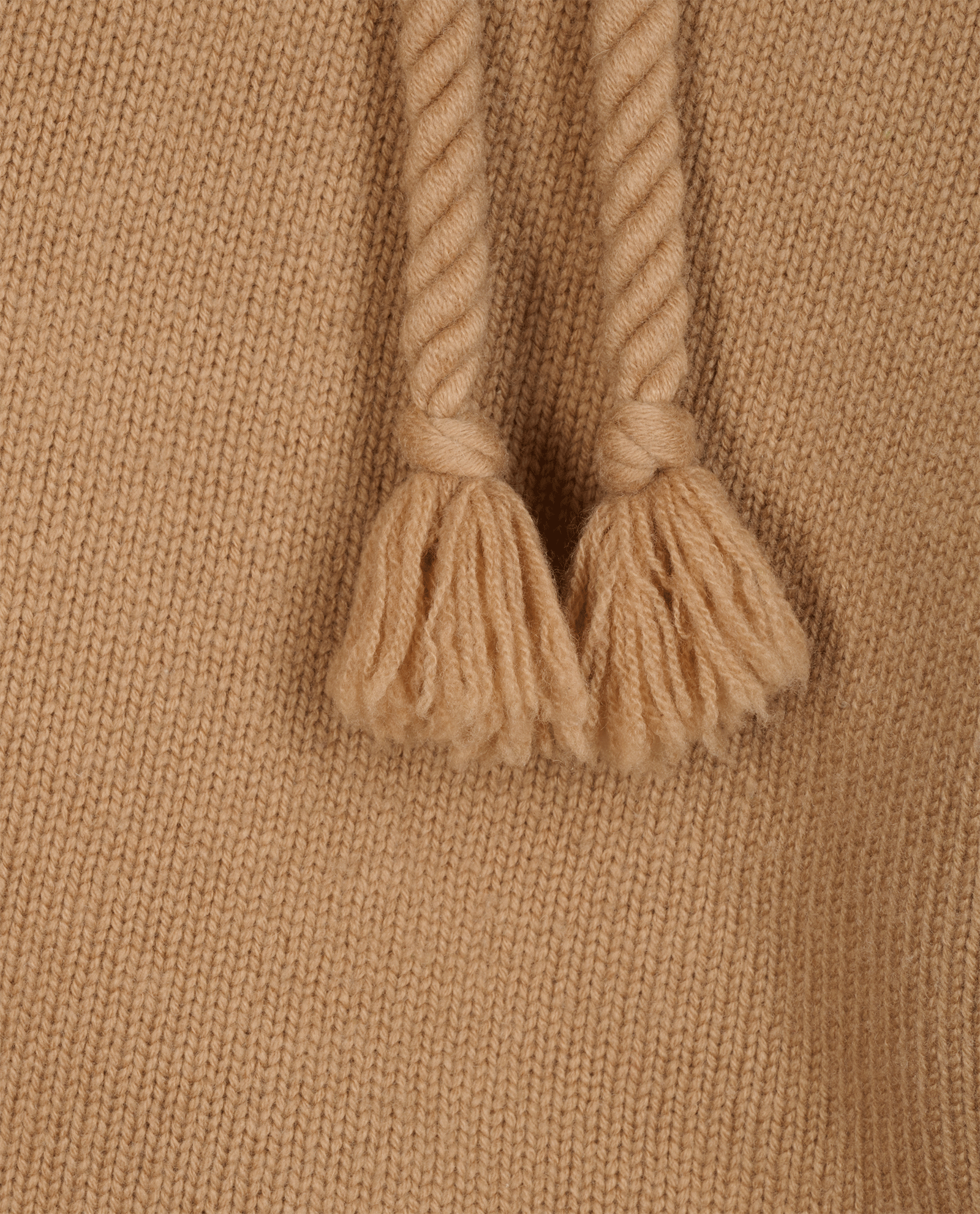 Max Mara Rienza Knitted Hoodie, &pound;175, Clothing, Brown, Wool, Other view