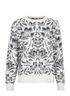 Alexander McQueen Floral Jumper, front view