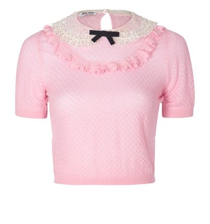 Miu Miu  Peter Pan Collar Knit, front view