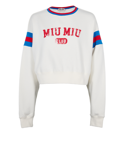 Miu Miu Felpa Logo Jumper, front view