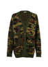Miu Miu Camouflage Cardigan, £250, Clothing, Green, Wool, Front view