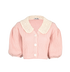 Miu Miu Crochet Collar Cardigan, £450, Clothing, Pink, Cashmere, Front view