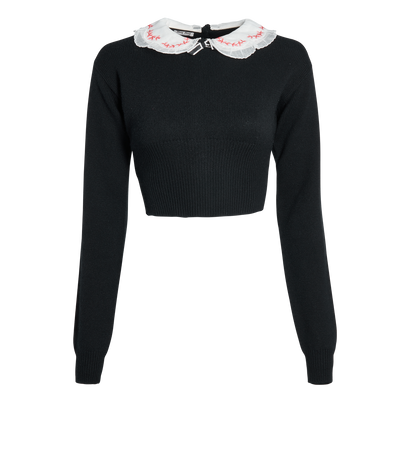Miu Miu Cropped Collar Cardigan, front view
