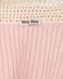 Miu Miu Crochet Collar Cardigan, &pound;410, Clothing, Pink, Cashmere/Mohair, Other view