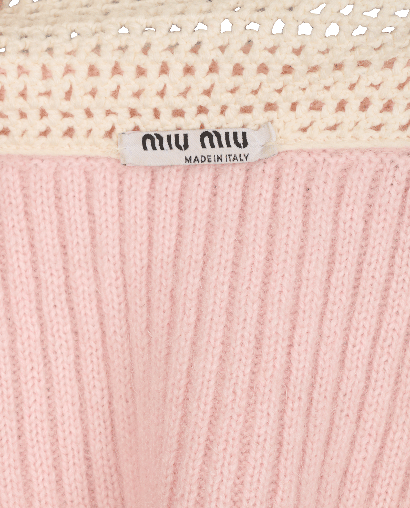 Miu Miu Crochet Collar Cardigan, &pound;410, Clothing, Pink, Cashmere/Mohair, Other view
