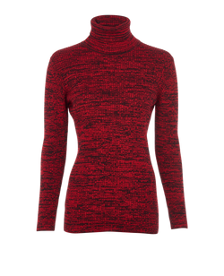 Miu Miu High-Neck Jumper, Virgin Wool, Red, UK 10, 3*