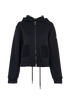 Moncler Zip Up Hoodie, &pound;295, Clothing, Navy, Cotton, Front view