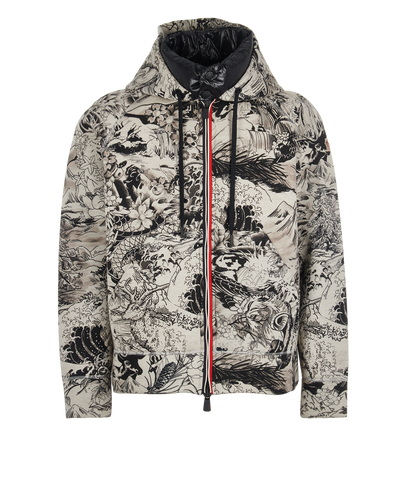 Moncler Grenoble Printed Zipped Hoodie, front view