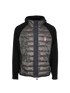 Moncler Maglia Cardigan, &pound;375, Clothing, Black/Navy, Down Feathers/Polyester (Polymer), Front view