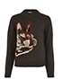 Mulberry Embroidered Bunny Intarsia Sweater, front view