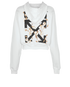 Off White Back Logo Hoodie, back view