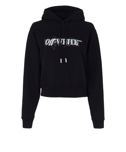 Off-White Pen Logo Crop Hoodie, front view