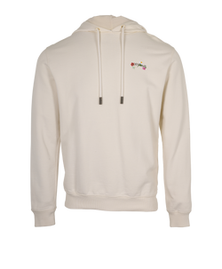 Off-White X Floral Hoodie, Cotton, Cream, Sz XS, 2*