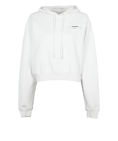 Off-White Embroidered Hoodie, front view