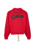 Off-White Wavy Line Logo Oversized Sweatshirt, back view
