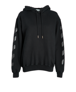 Off - White Arrows Hoodie, Cotton, Black, Sz L, 2*