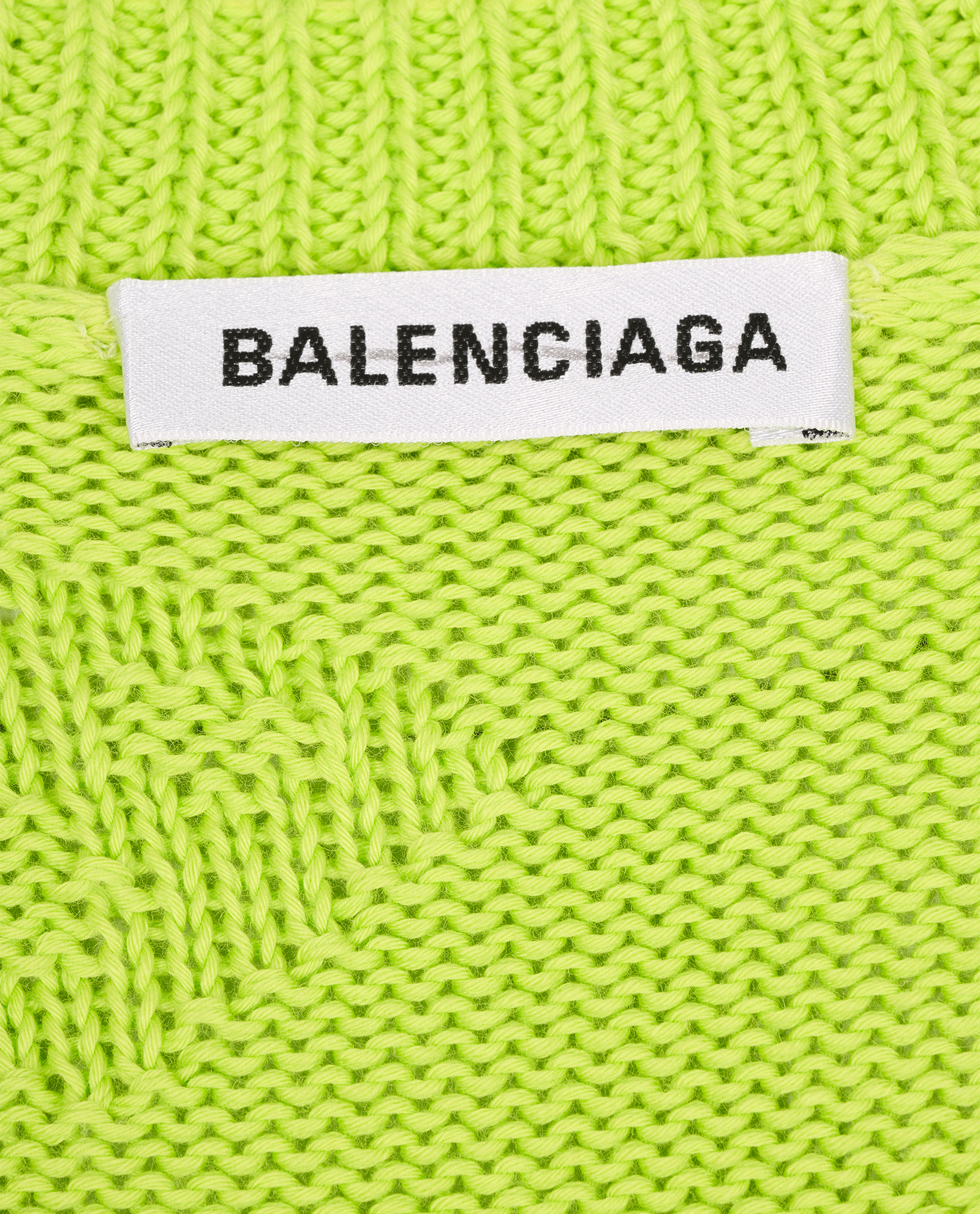 Balenciaga Crewneck 3D Knit Jumper, &pound;220, Clothing, Green, Cotton, Other view