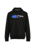 Palm Angels New York Sprayed Logo Hoodie, £130, Clothing, Black, Cotton, Front view