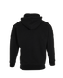 Palm Angels Logo Hoodie, &pound;150, Clothing, Black, Cotton, Back view
